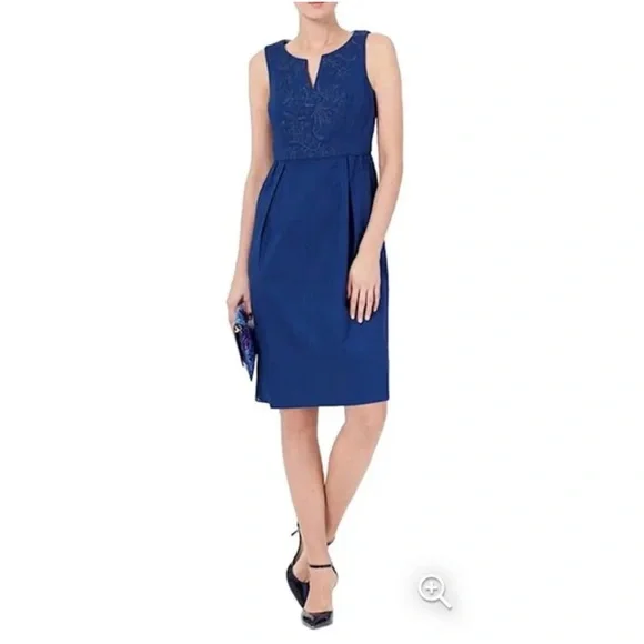 Boden | Dresses | Boden Womens Textured Embroidered Cotton Blue Ada Sheath Dress Size 4r | Poshmark Boden | Dresses | Boden Womens Textured Embroidered Cotton Blue Ada Sheath Dress Size 4r | Poshmark